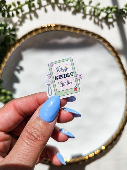Lazy Kindle Girlie Sticker
