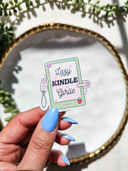 Lazy Kindle Girlie Sticker