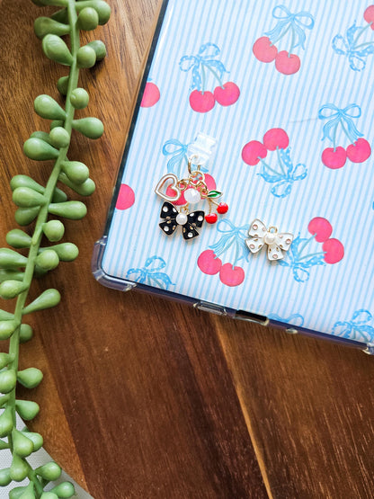 Pearl Bow Charm Stack