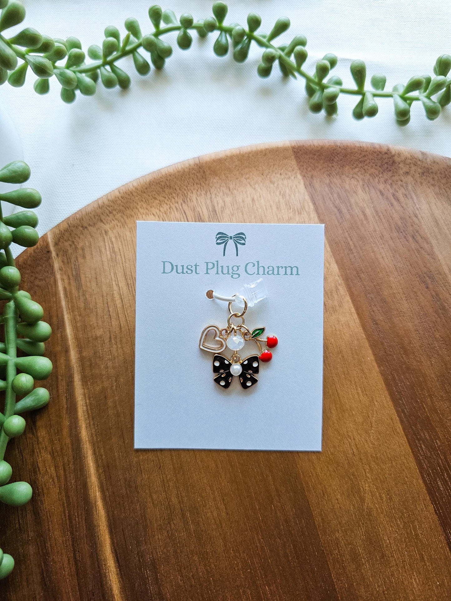 Pearl Bow Charm Stack