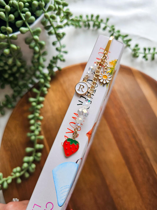 Strawberry Fields | Layered Charm Bookmark