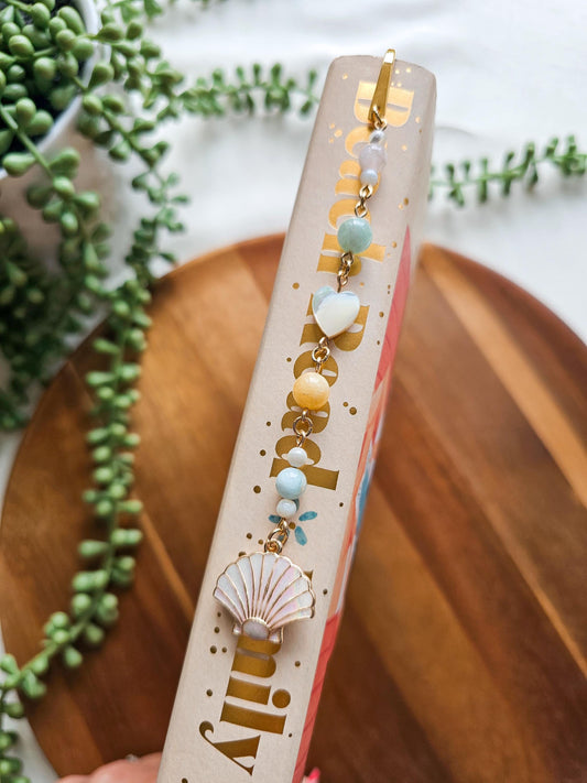 Seashell Charm Bookmark