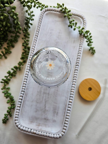 Between The Pages Glass Coffee Cup