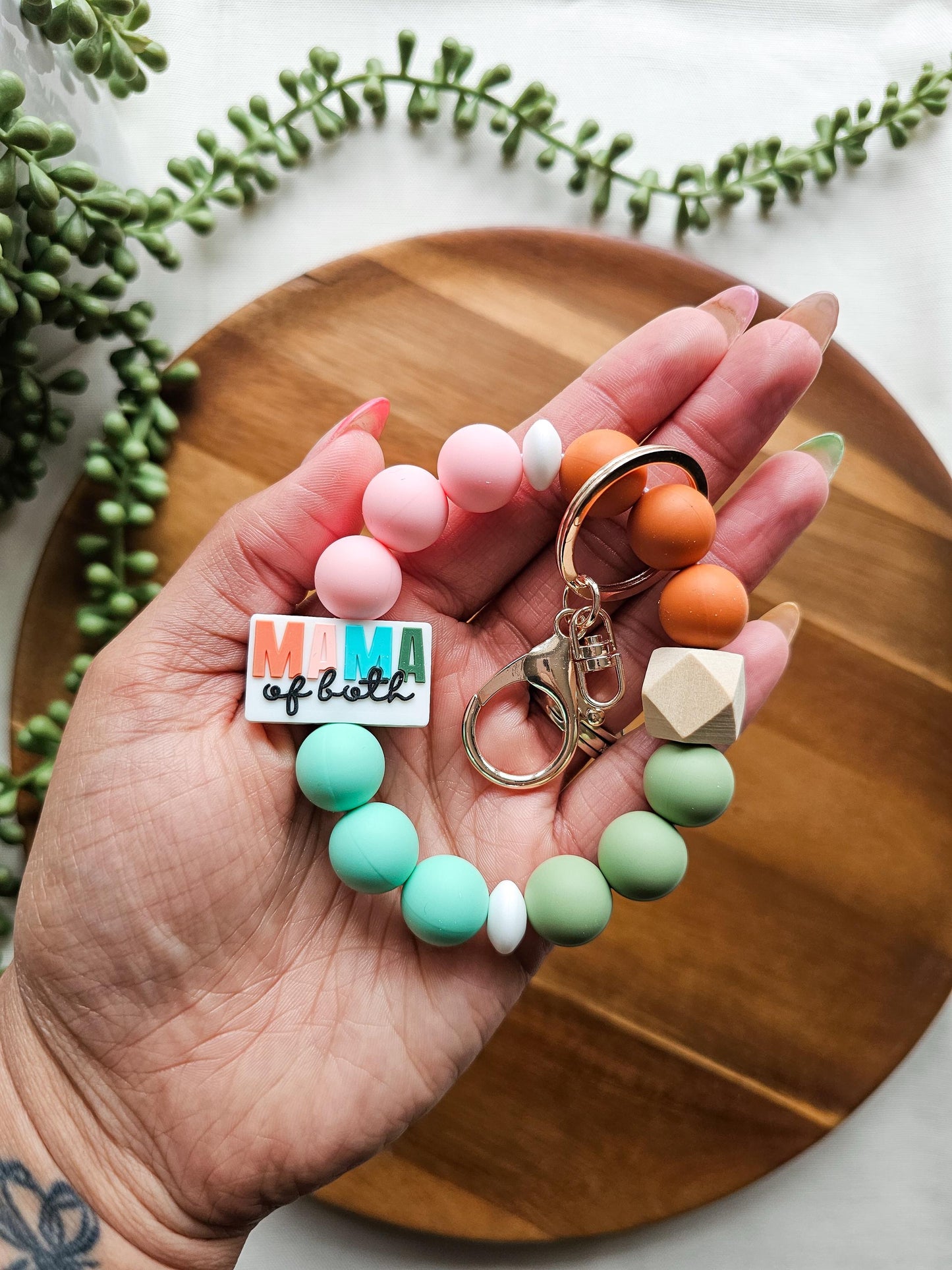 Mama Wristlet Keychain