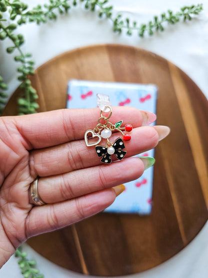 Pearl Bow Charm Stack