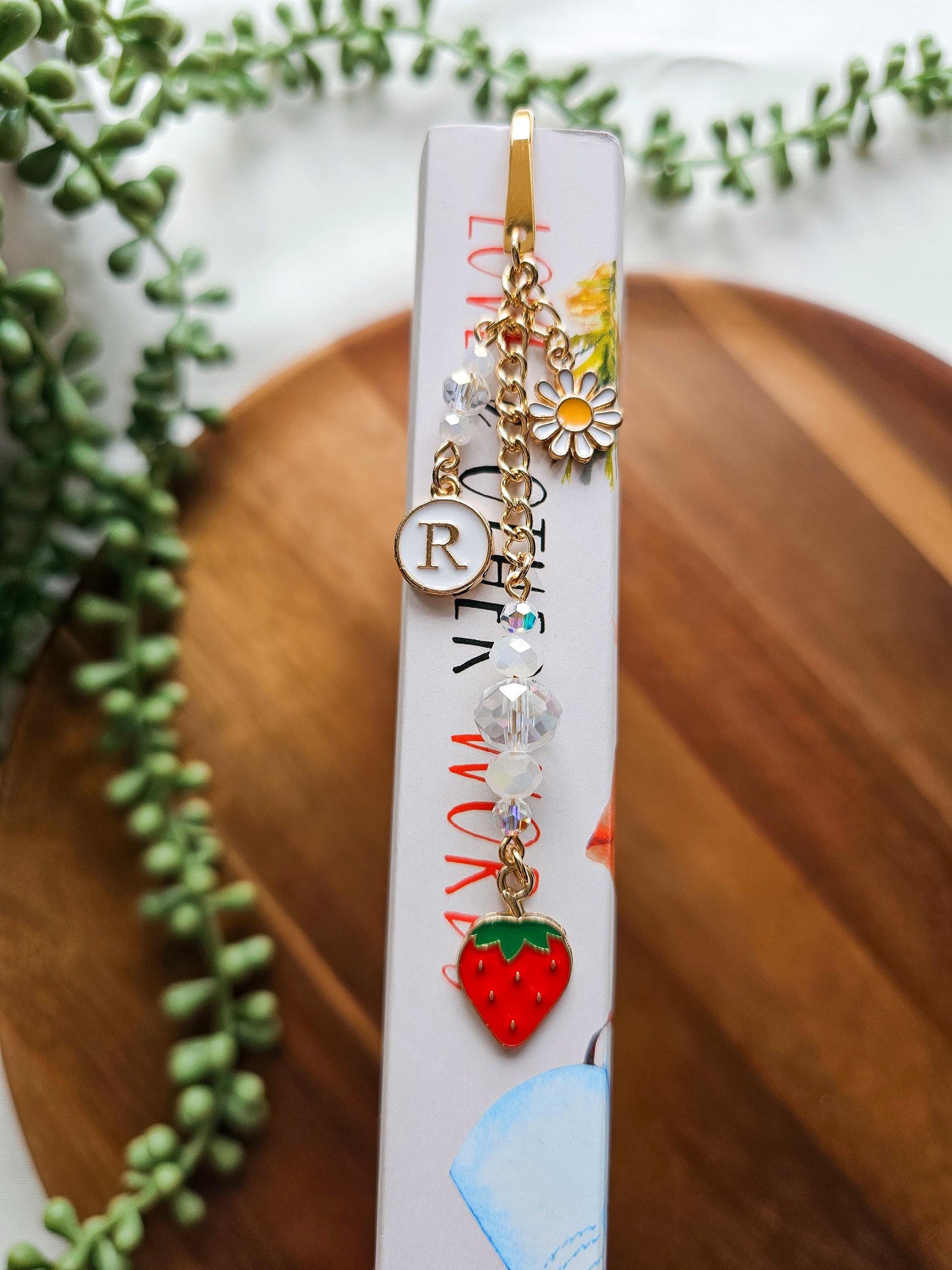 Strawberry Fields | Layered Charm Bookmark