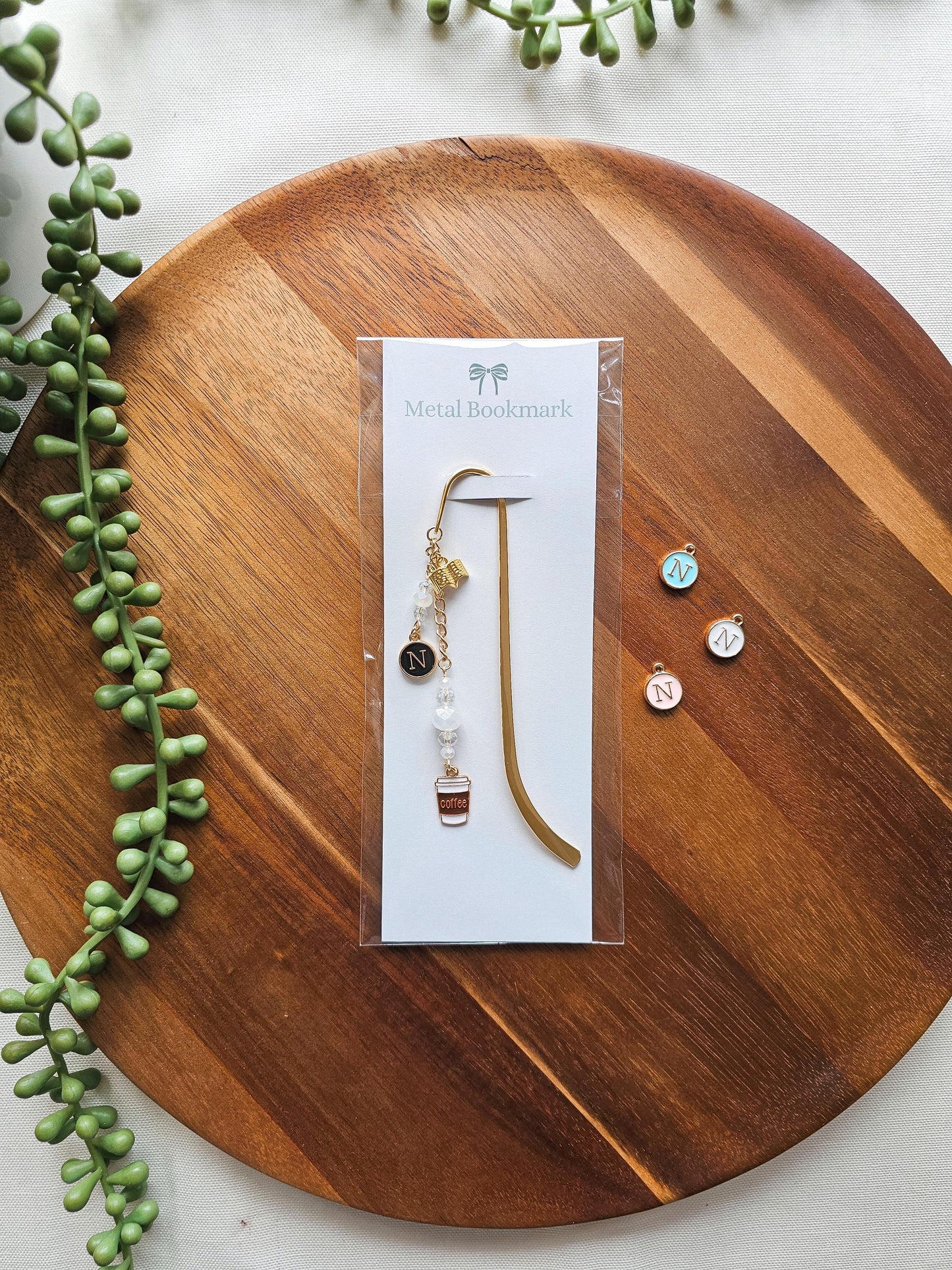 Books & Brews | Layered Charm Bookmark