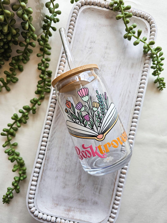 Booktrovert Glass Coffee Cup
