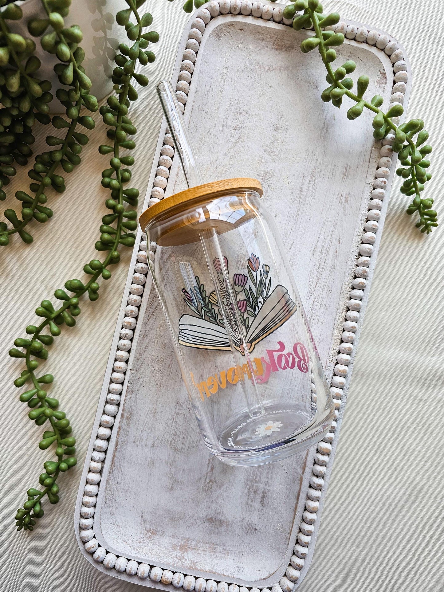 Booktrovert Glass Coffee Cup