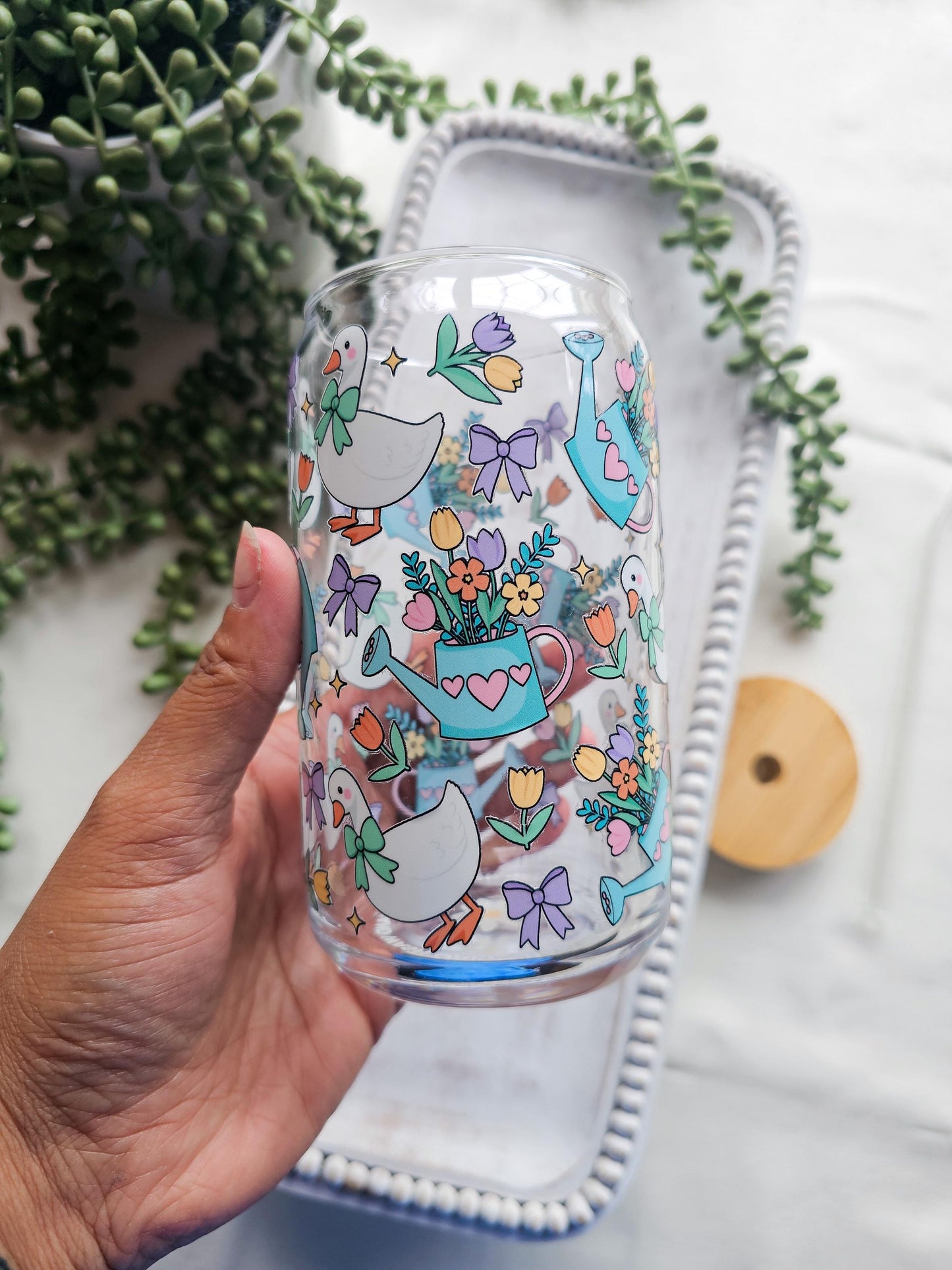 Just Ducky Glass Coffee Cup