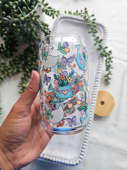 Just Ducky Glass Coffee Cup