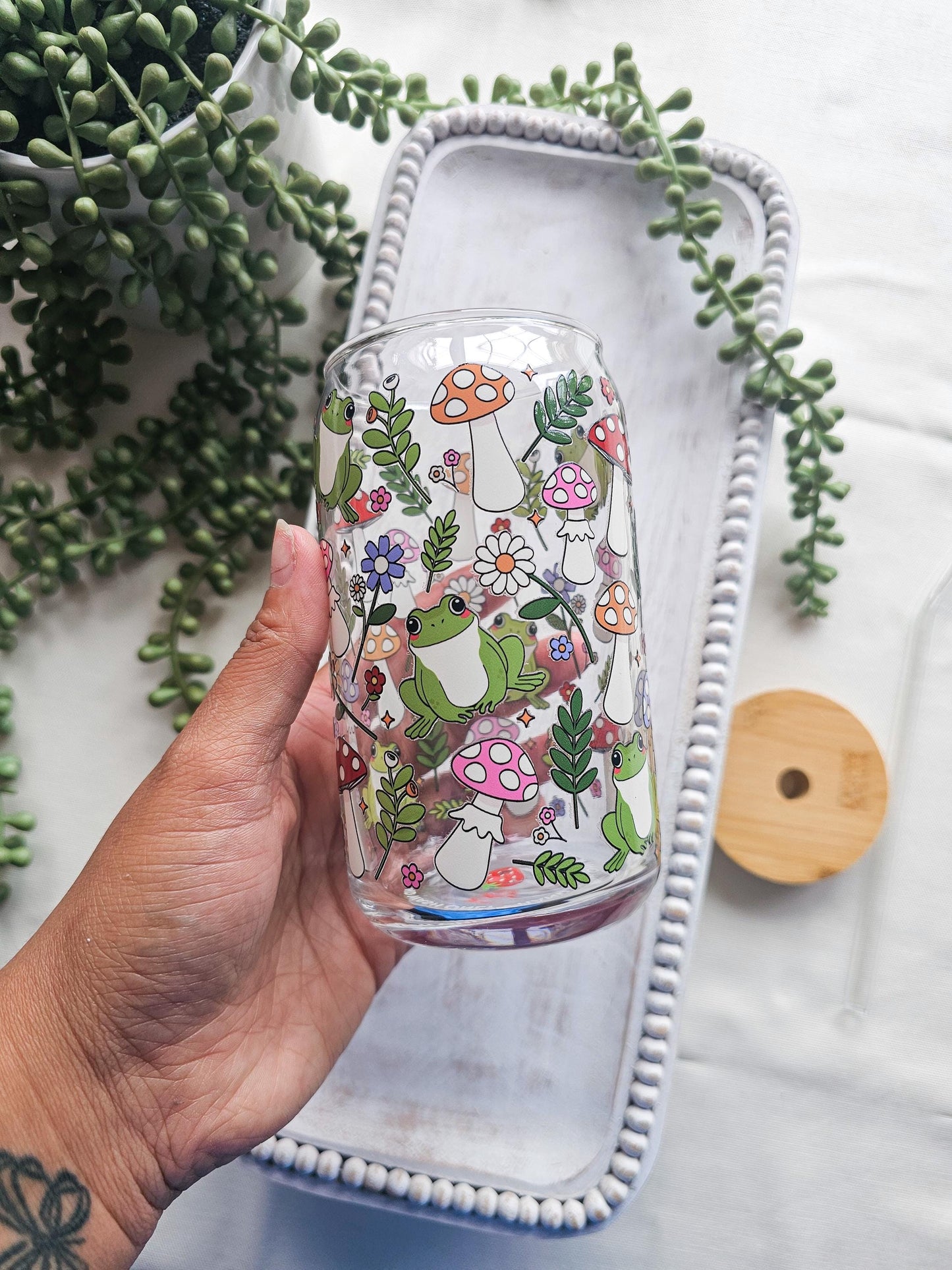 Just Froggy Glass Coffee Cup