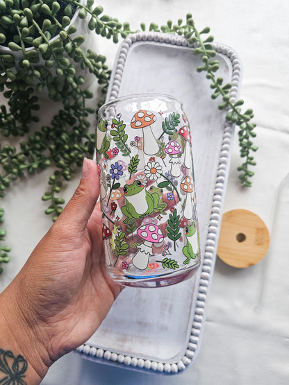 Just Froggy Glass Coffee Cup