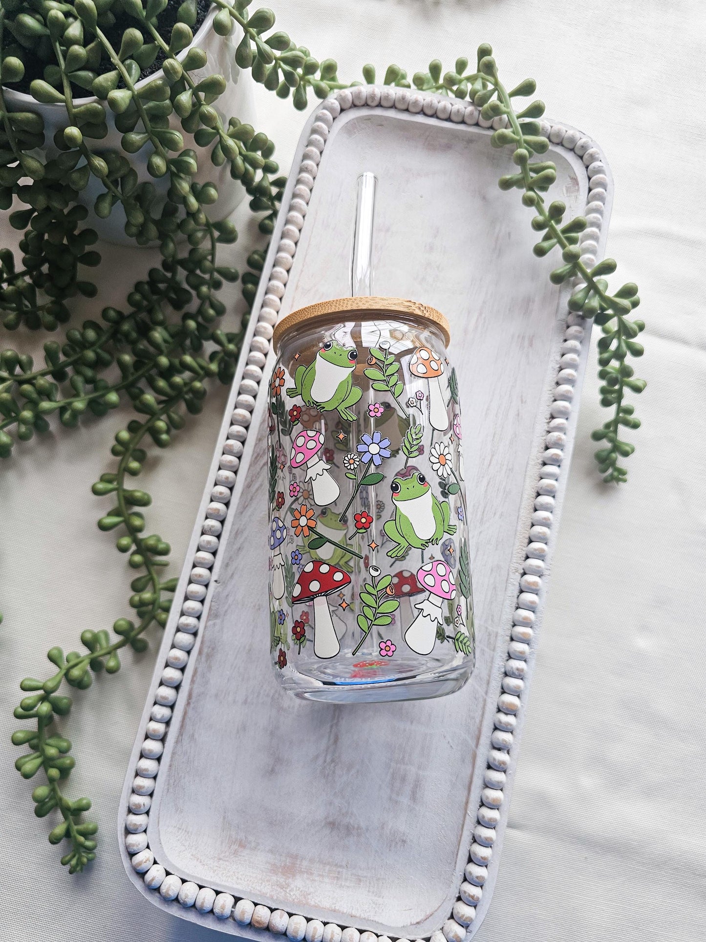 Just Froggy Glass Coffee Cup