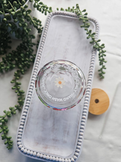 Strawberry Fields Glass Coffee Cup