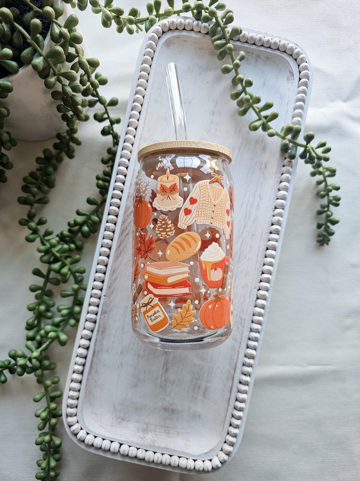 Pumpkin Everything Glass Coffee Cup