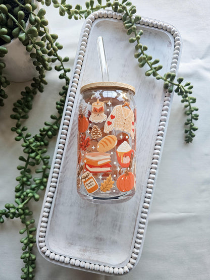 Pumpkin Everything Glass Coffee Cup
