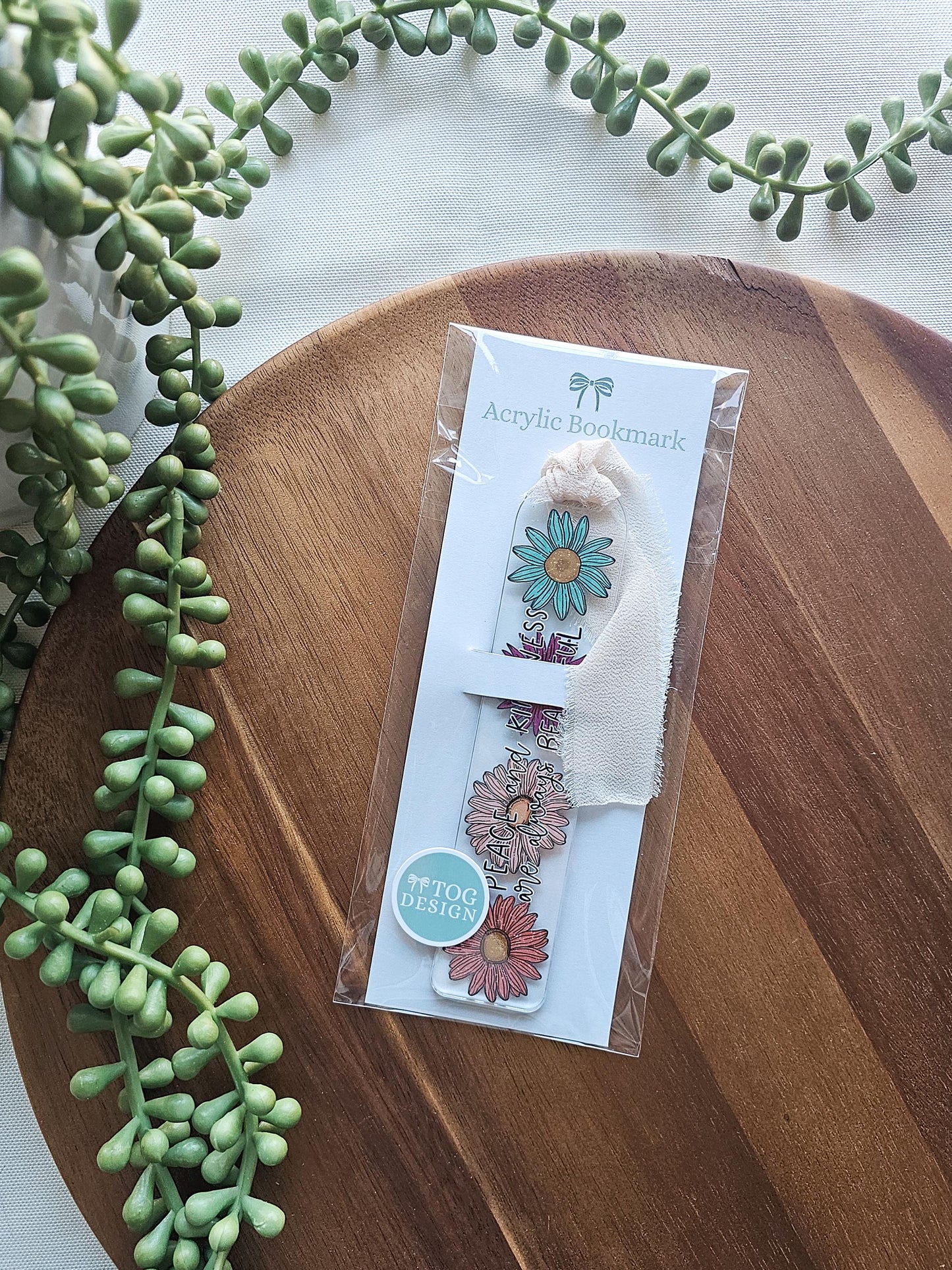 Peace & Kindness Acrylic Bookmark