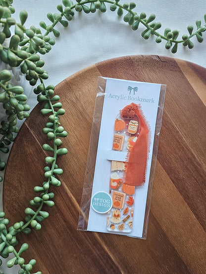 Pumpkin Everything Acrylic Bookmark