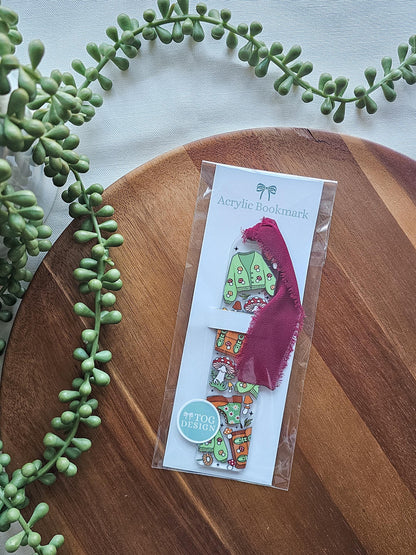 Autumn Cottage Acrylic Bookmark