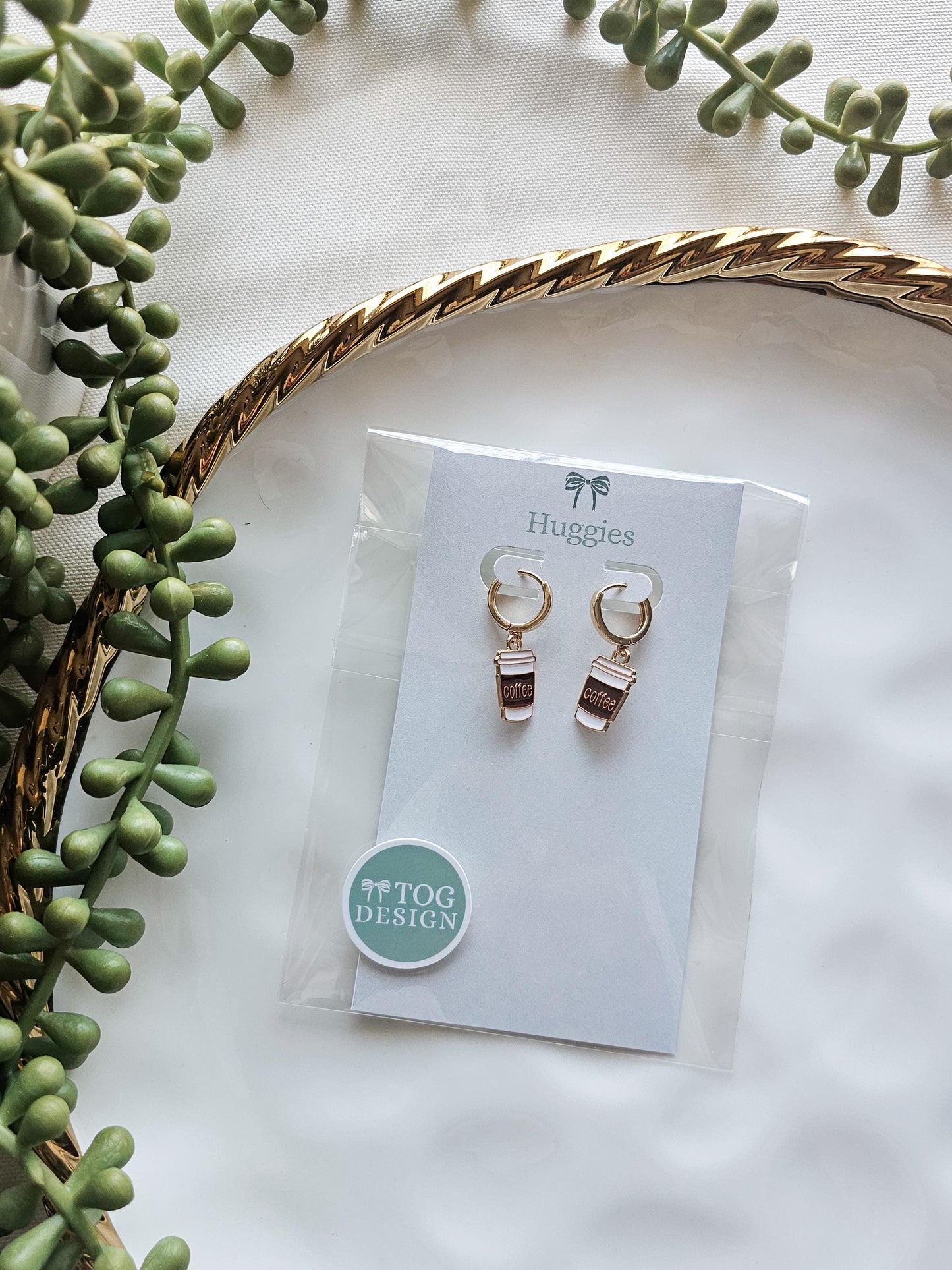 Go Go Juice | Huggie Charm Earrings