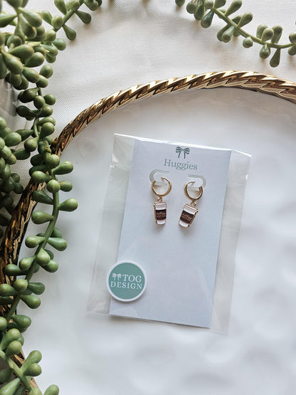 Go Go Juice | Huggie Charm Earrings
