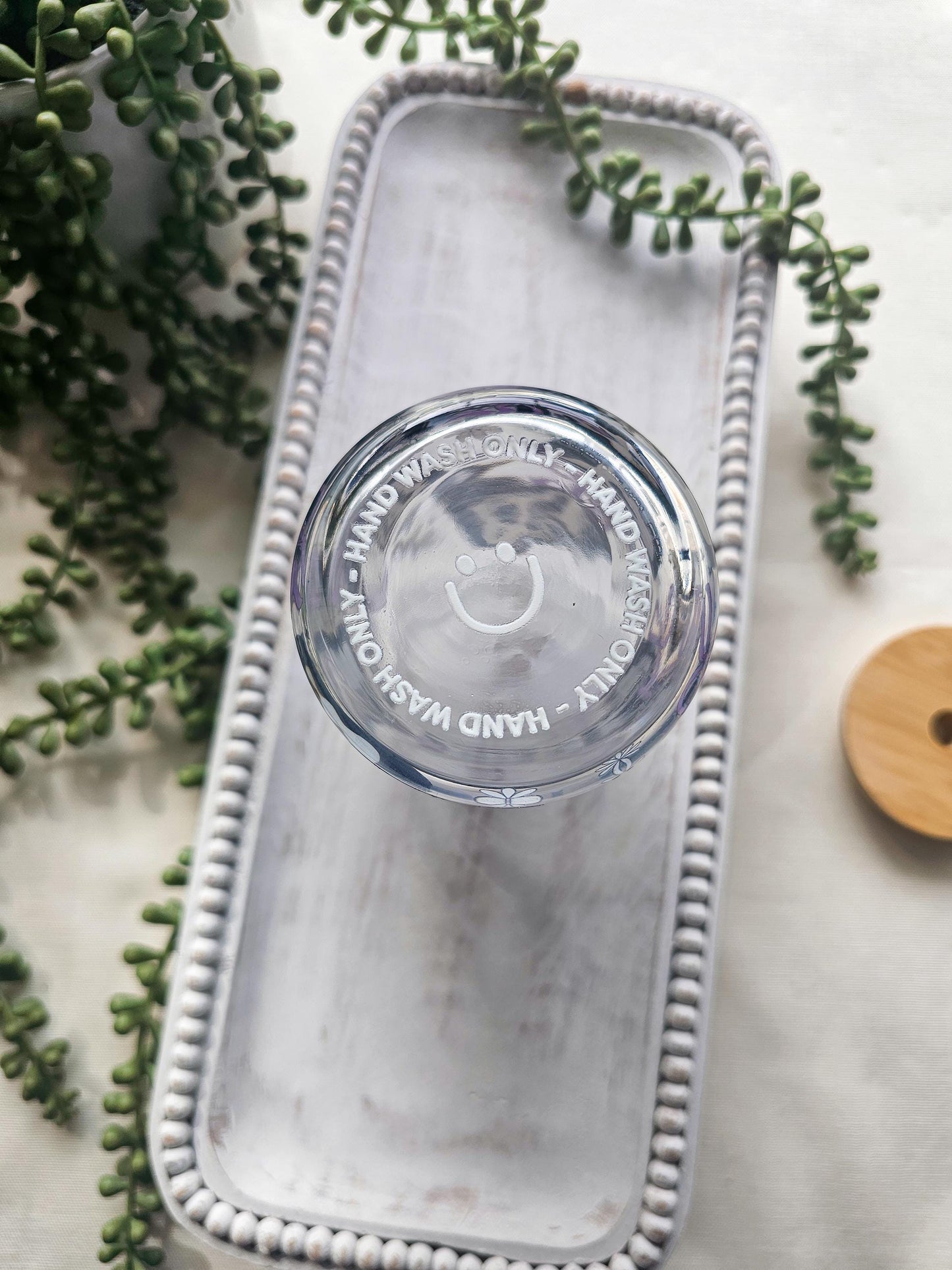 Ghostie Face Glass Coffee Cup
