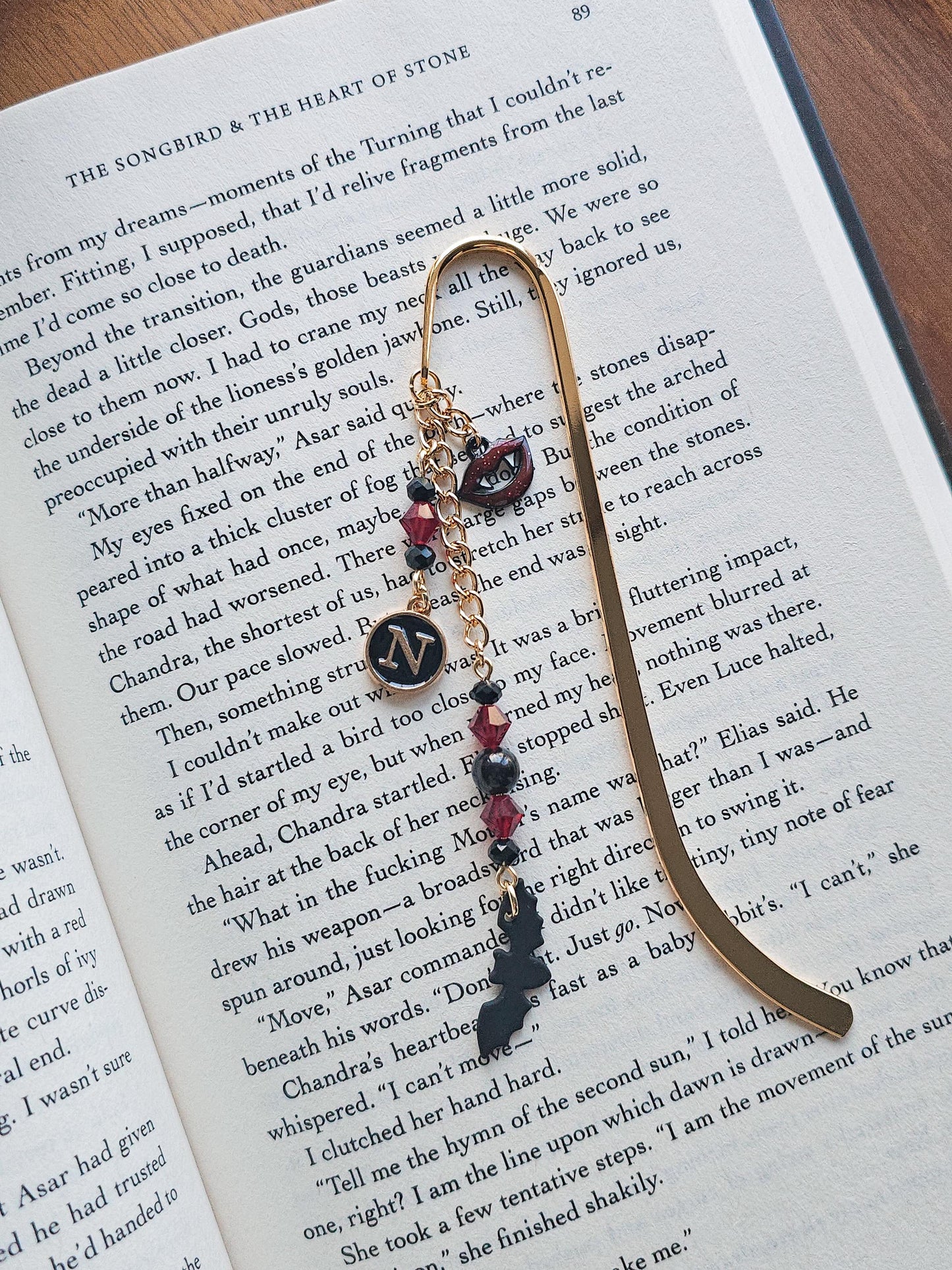 Midnight Bite | Layered Charm Bookmark