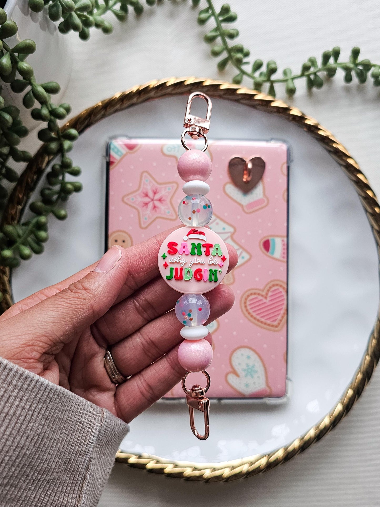 Santa Why You Be Judgin' Kindle Strap