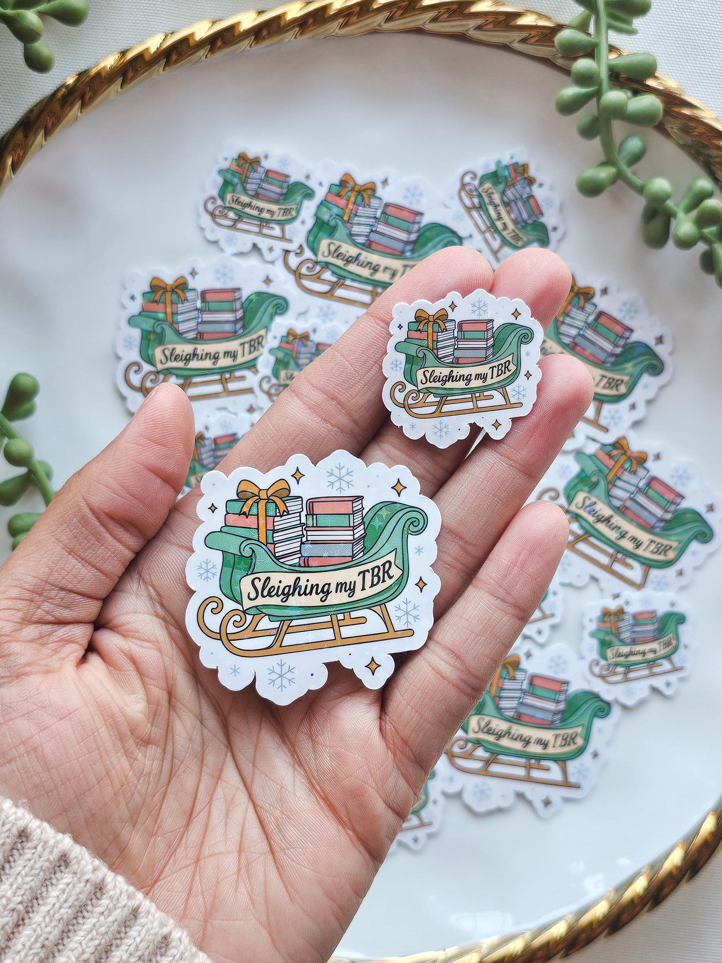Sleighing My TBR Sticker