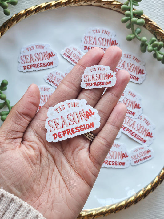 Tis' The Seasonal Depression Sticker