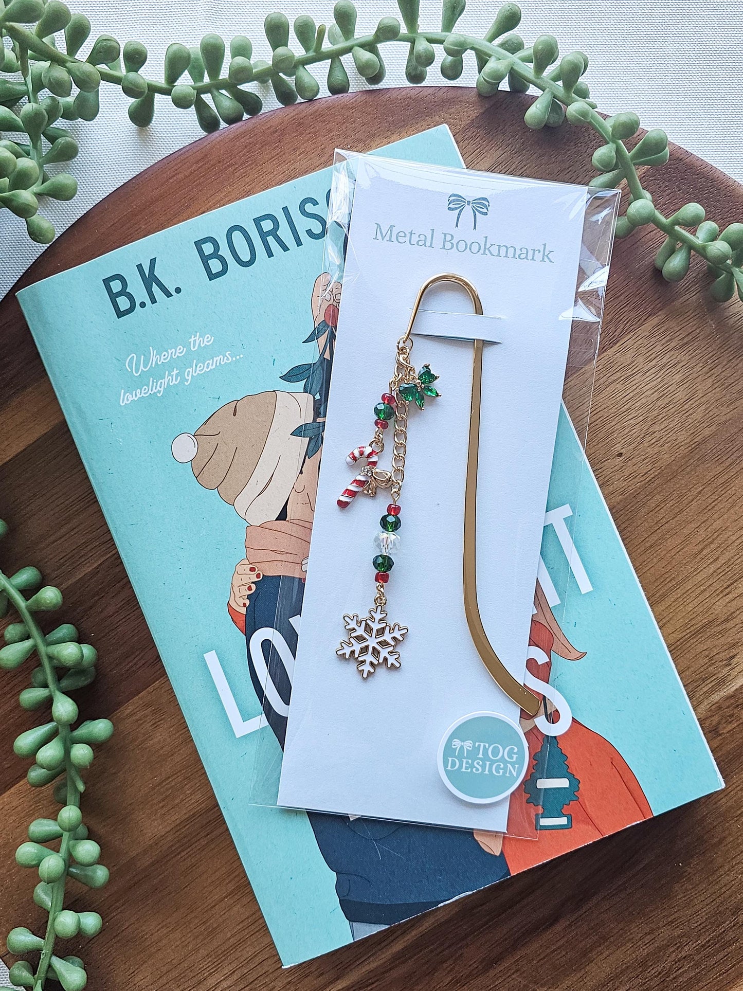Evergreen Pages | Layered Charm Bookmark