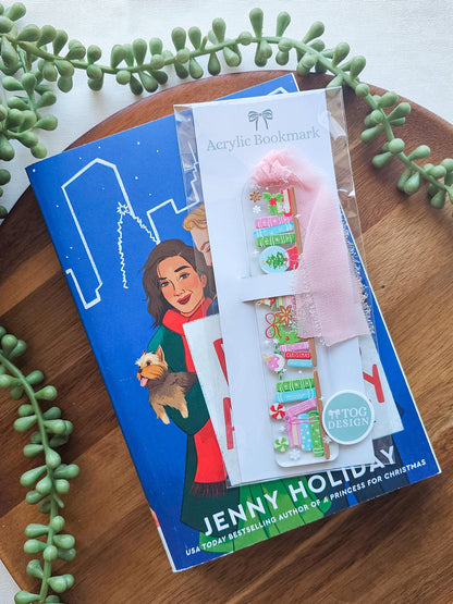 Charming Bookshelf Acrylic Bookmark