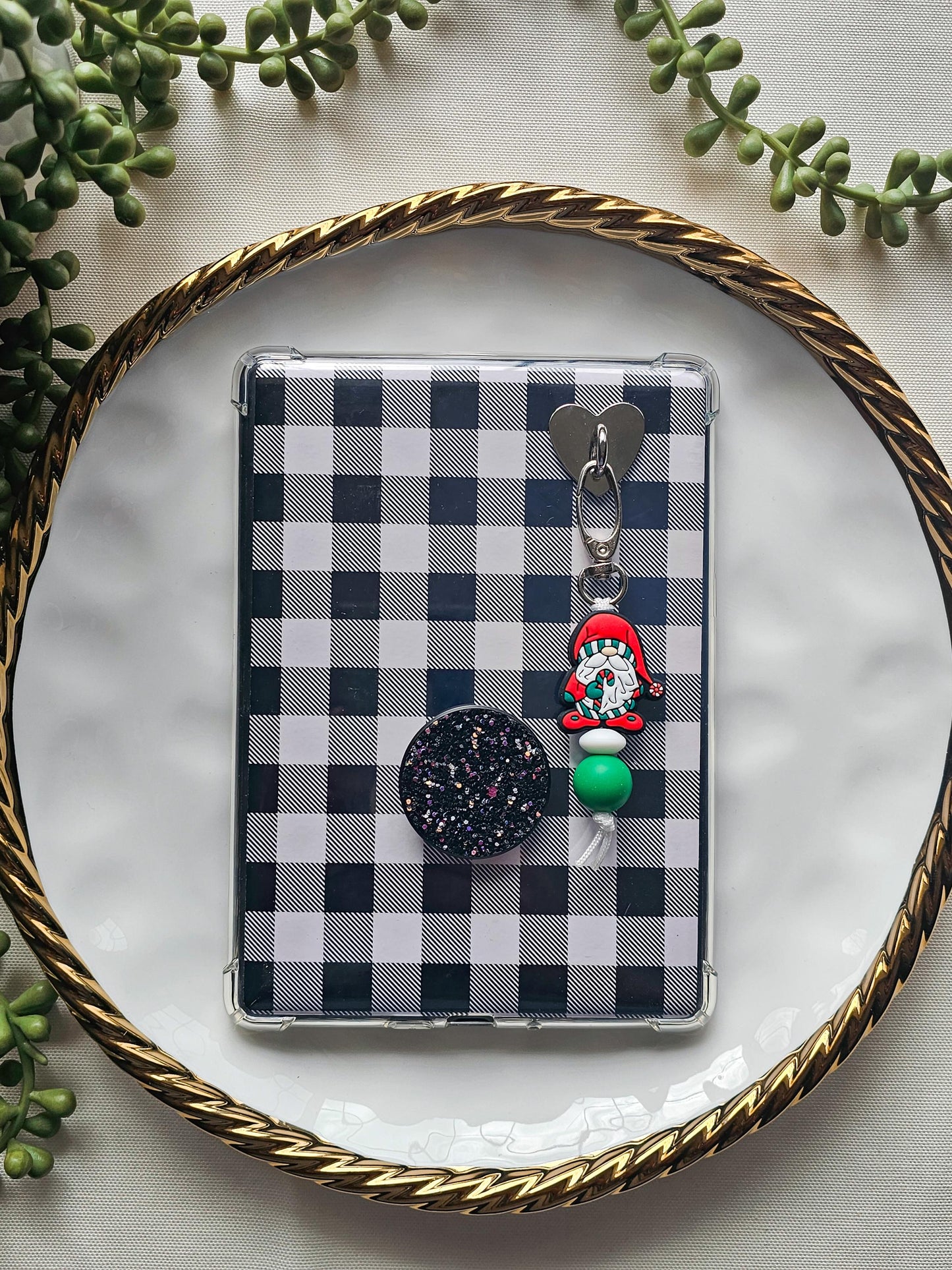 Christmas Gnome Kindle Buddy Keychain