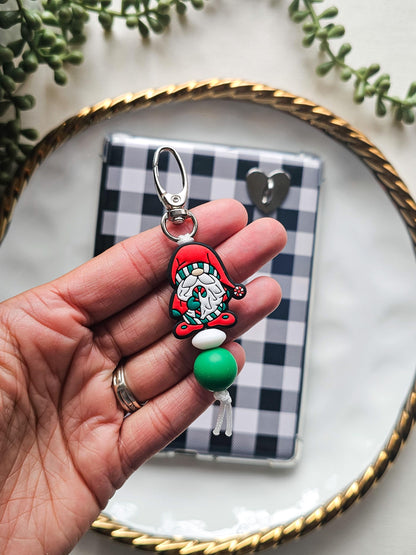 Christmas Gnome Kindle Buddy Keychain