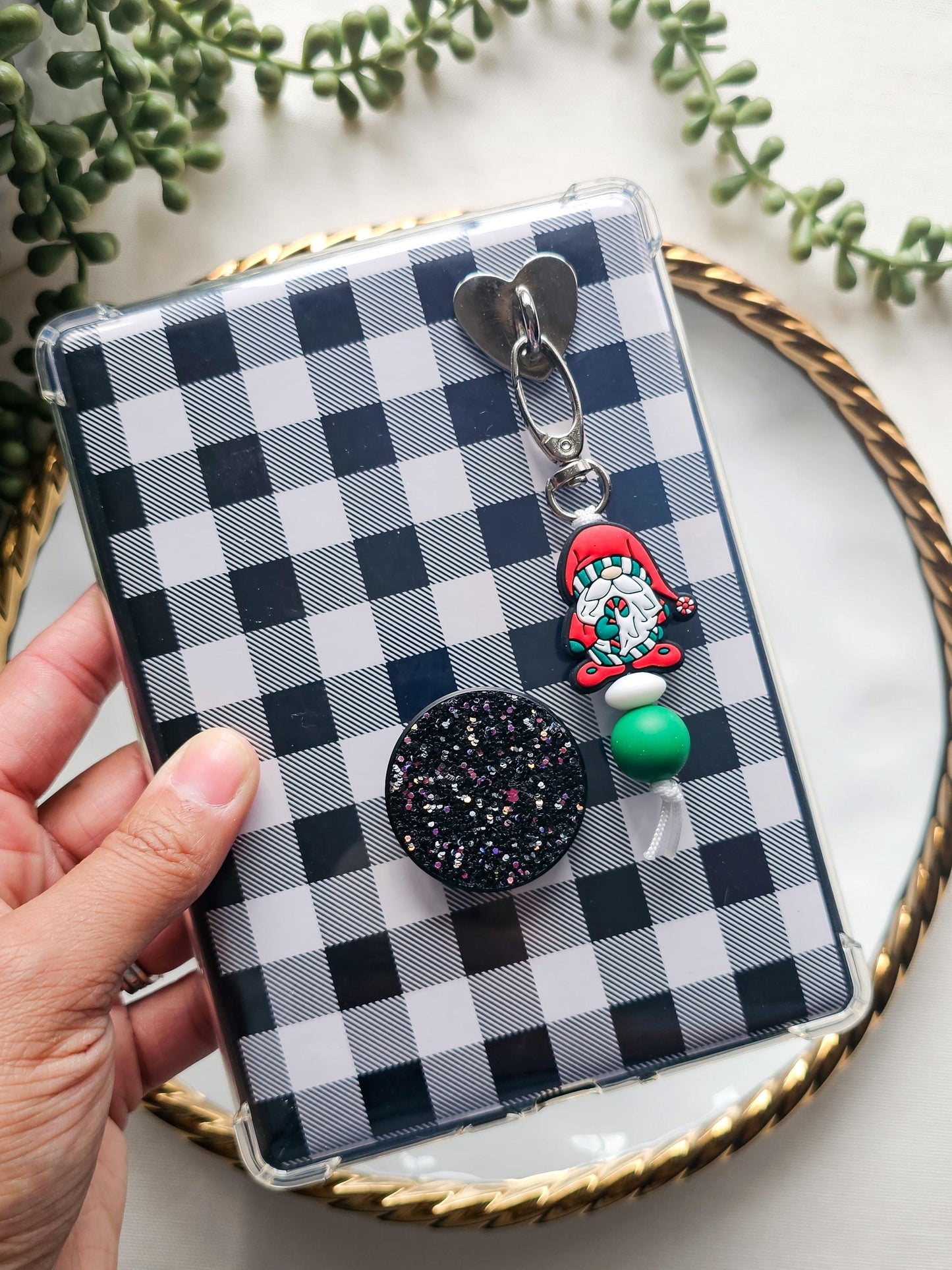 Christmas Gnome Kindle Buddy Keychain