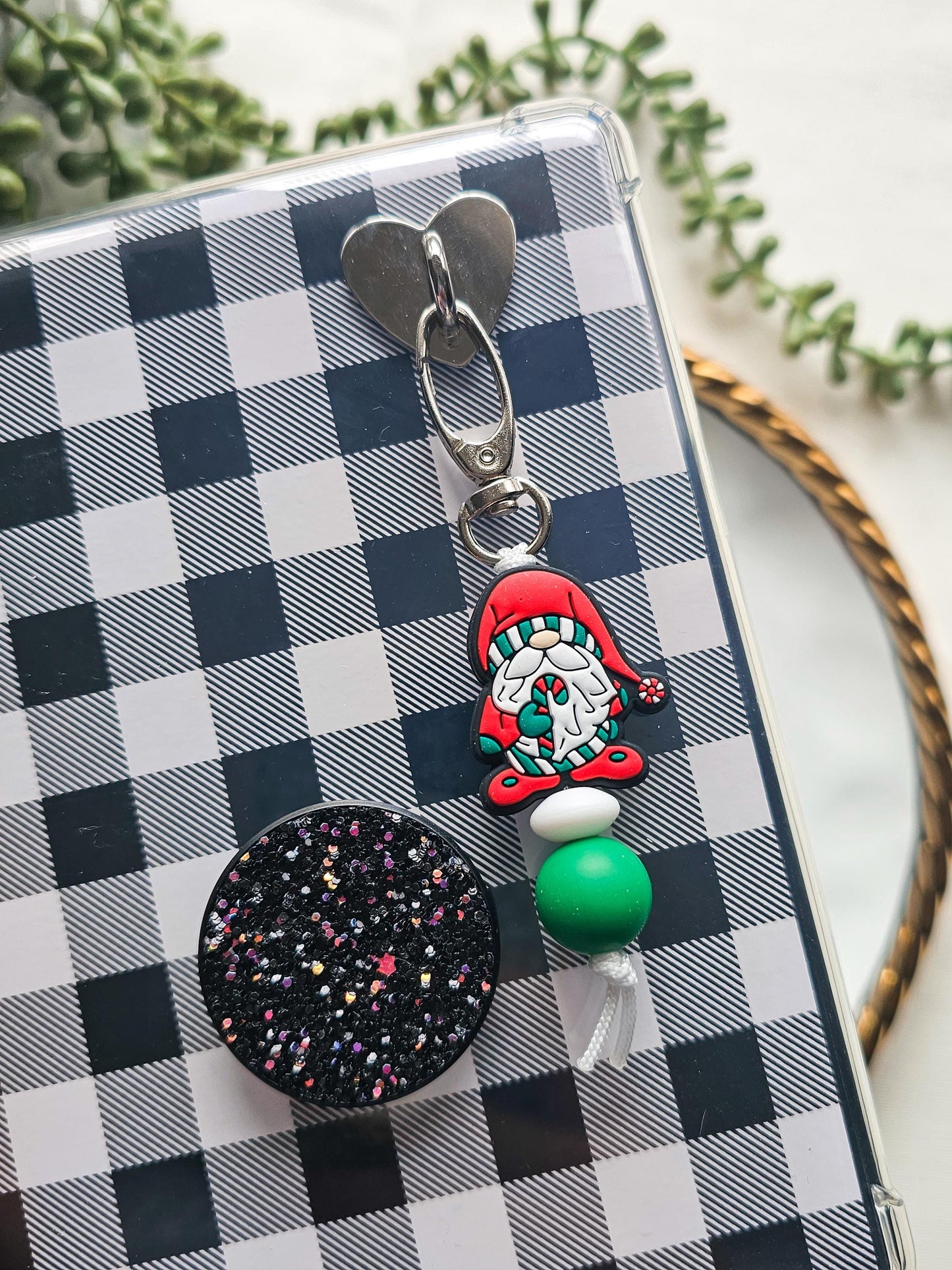 Christmas Gnome Kindle Buddy Keychain