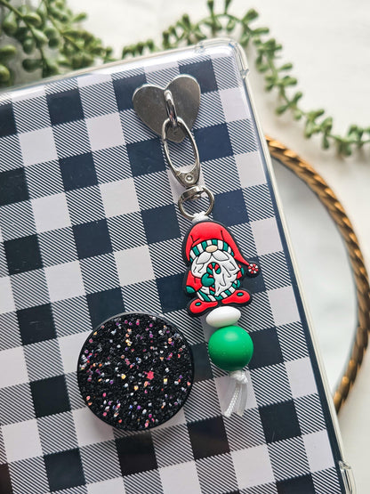 Christmas Gnome Kindle Buddy Keychain
