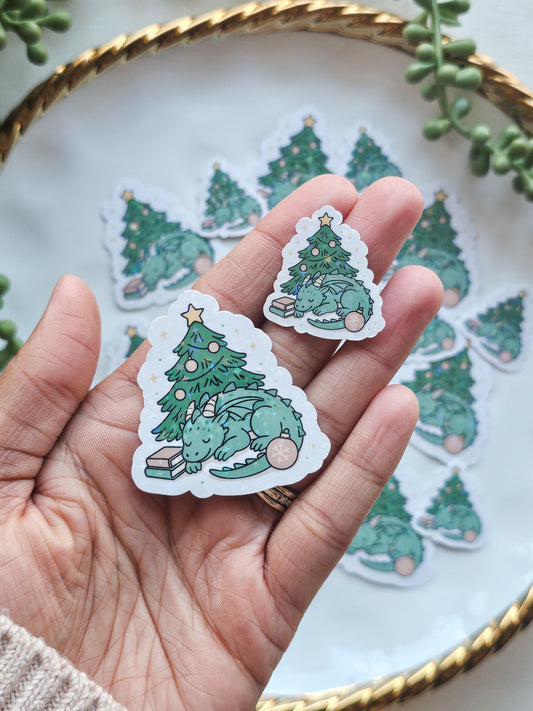 Christmas Dragon Sticker