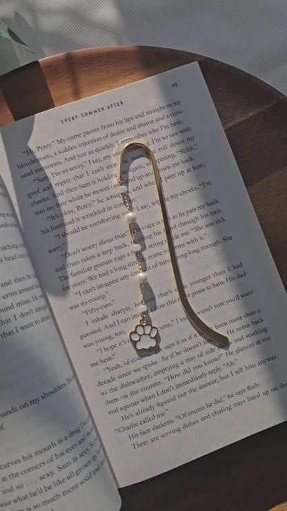 Quiet Paws Charm Bookmark
