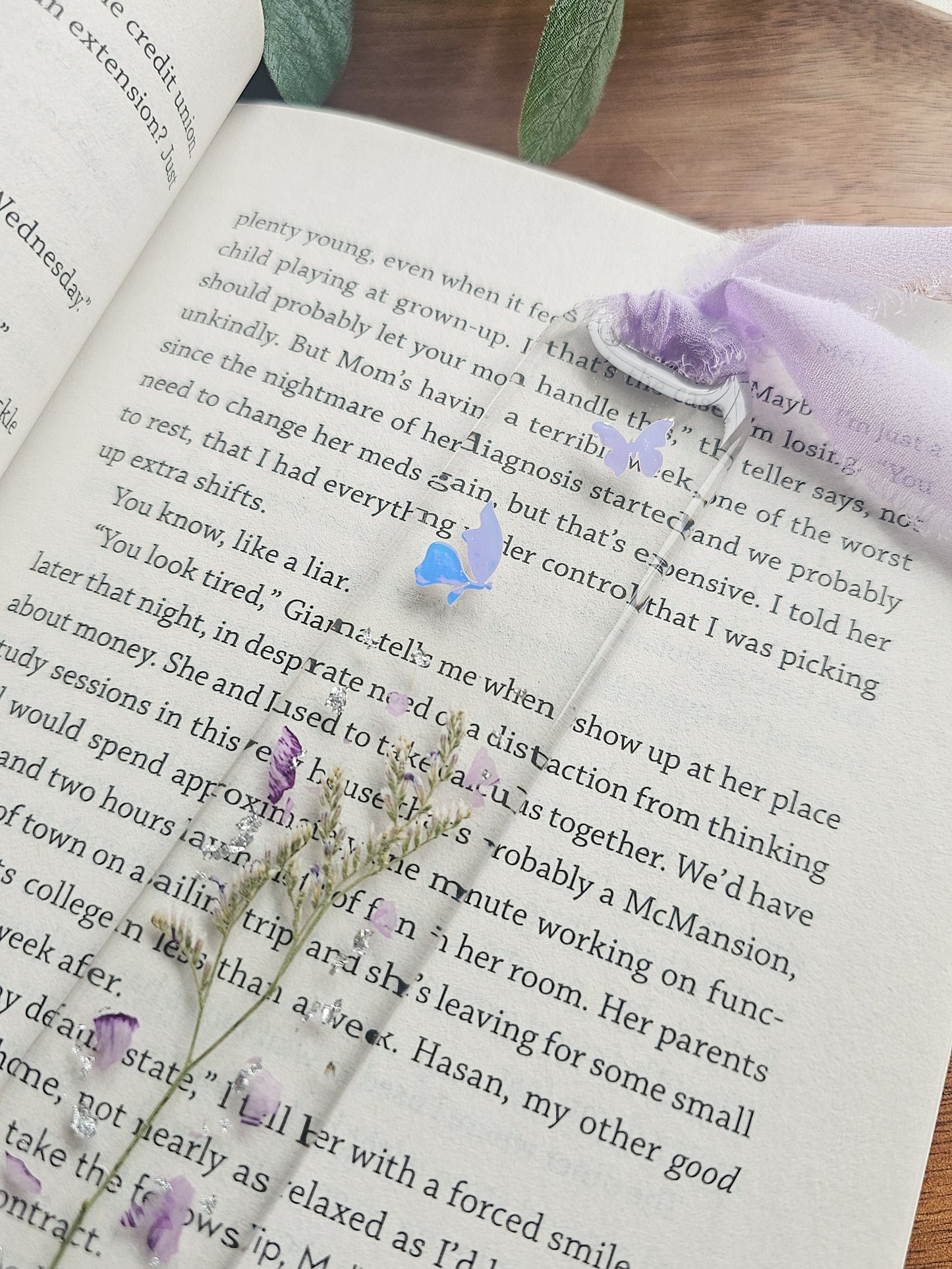 Lavender Fields Resin Bookmark