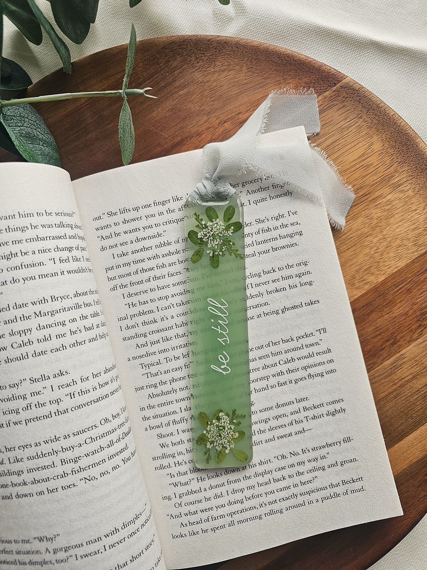 Be Still Resin Bookmark