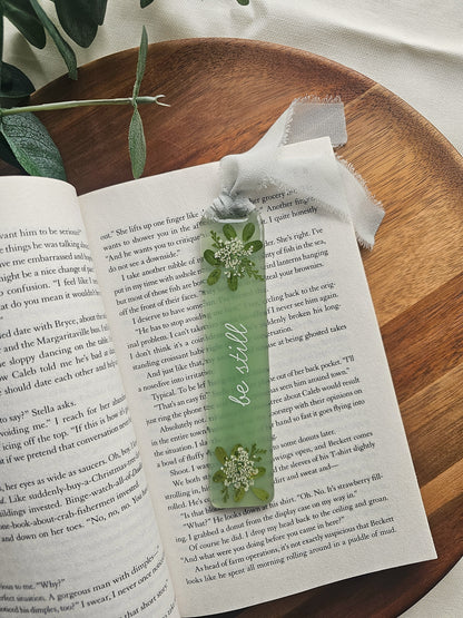 Be Still Resin Bookmark