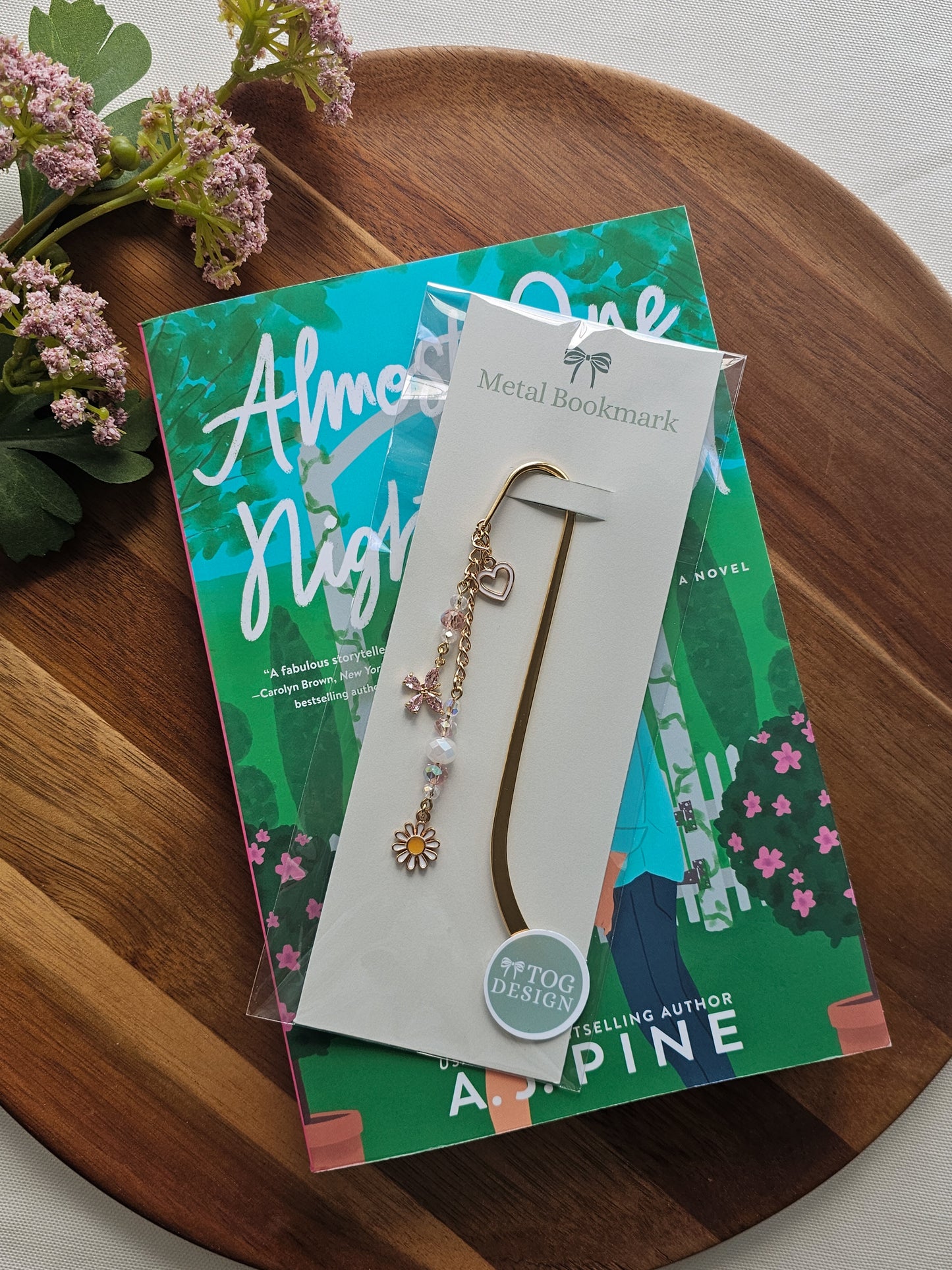 Petals & Daydreams Layered Charm Bookmark