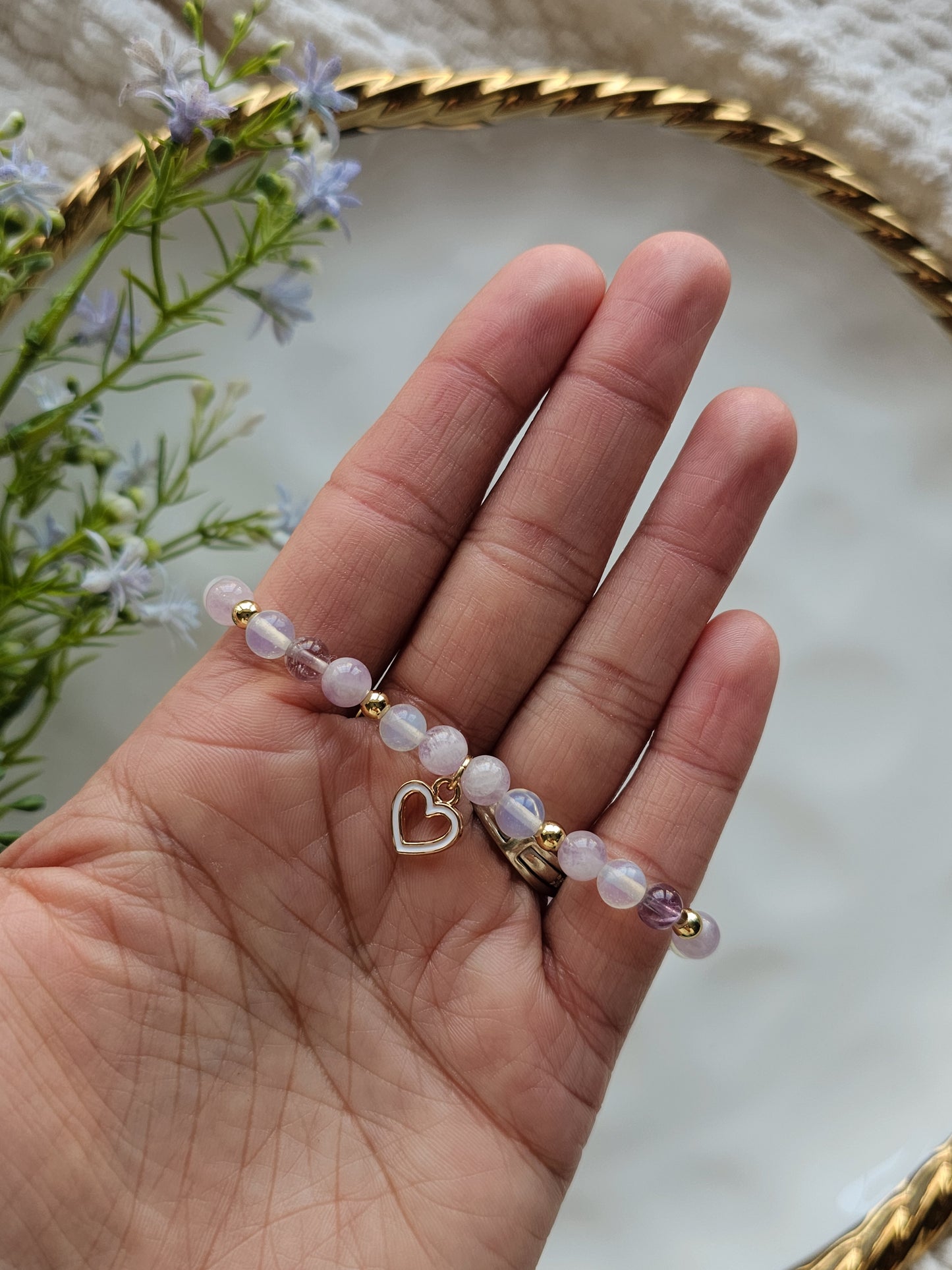Lavender Haze Gemstone Bracelet