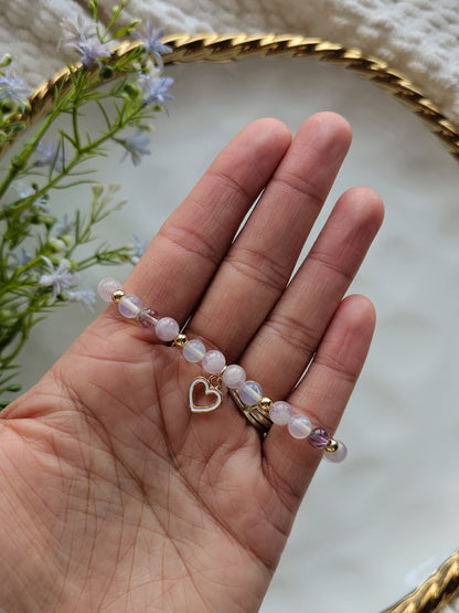 Lavender Haze Gemstone Bracelet