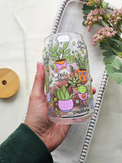 Tender Roots Glass Coffee Cup