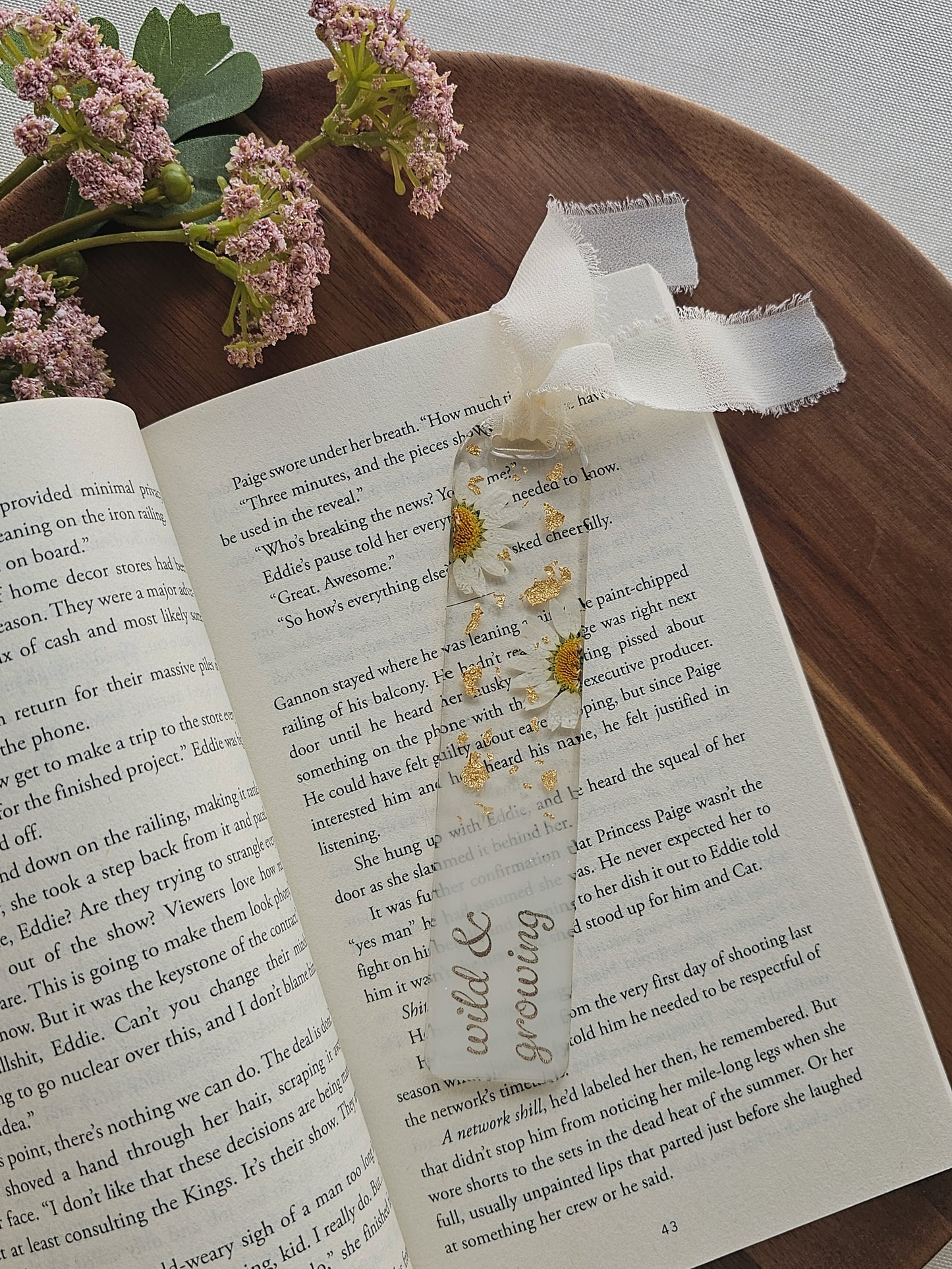 Wild & Growing Resin Bookmark