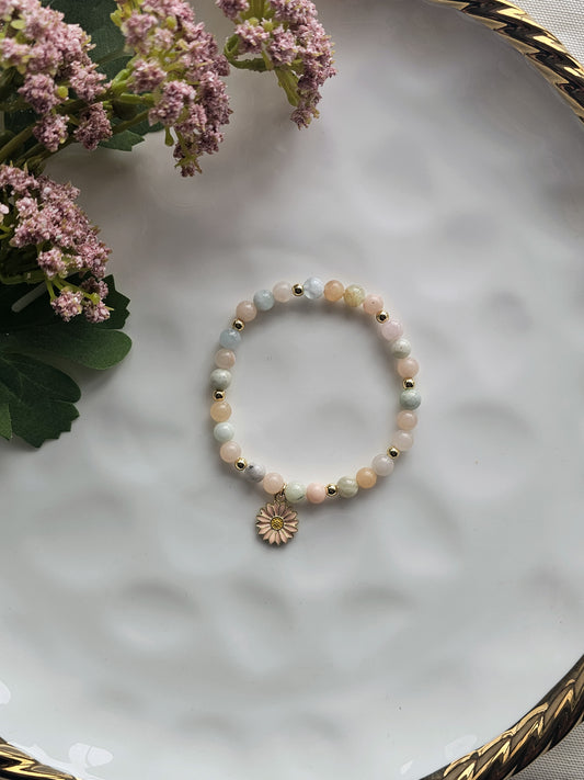 Blush Blooms Gemstone Bracelet