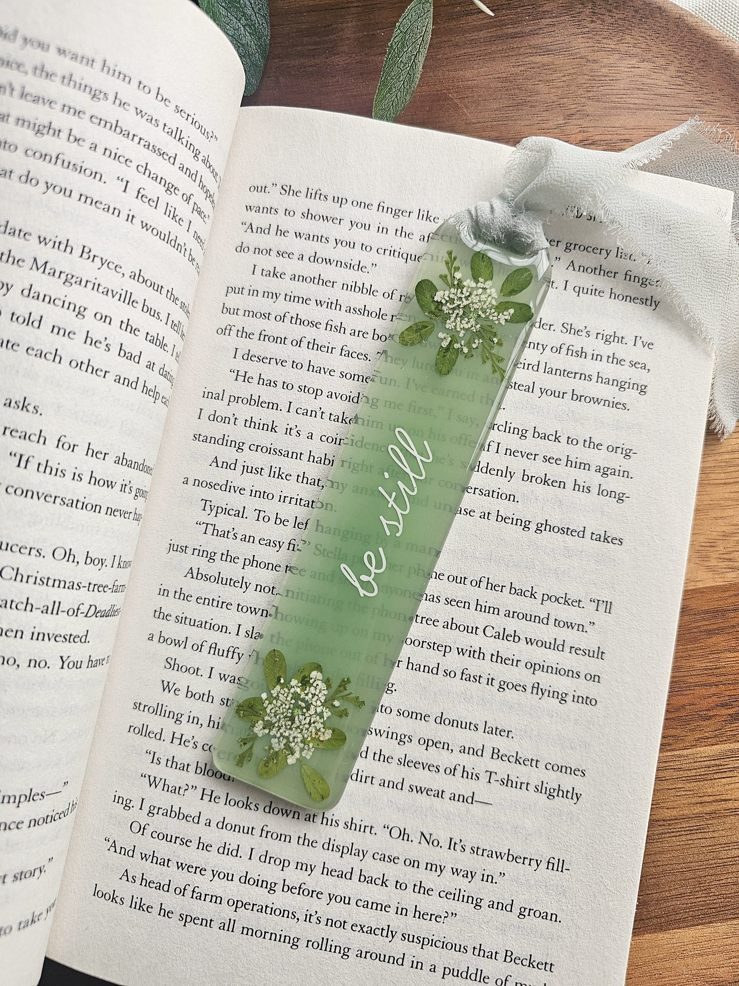 Be Still Resin Bookmark